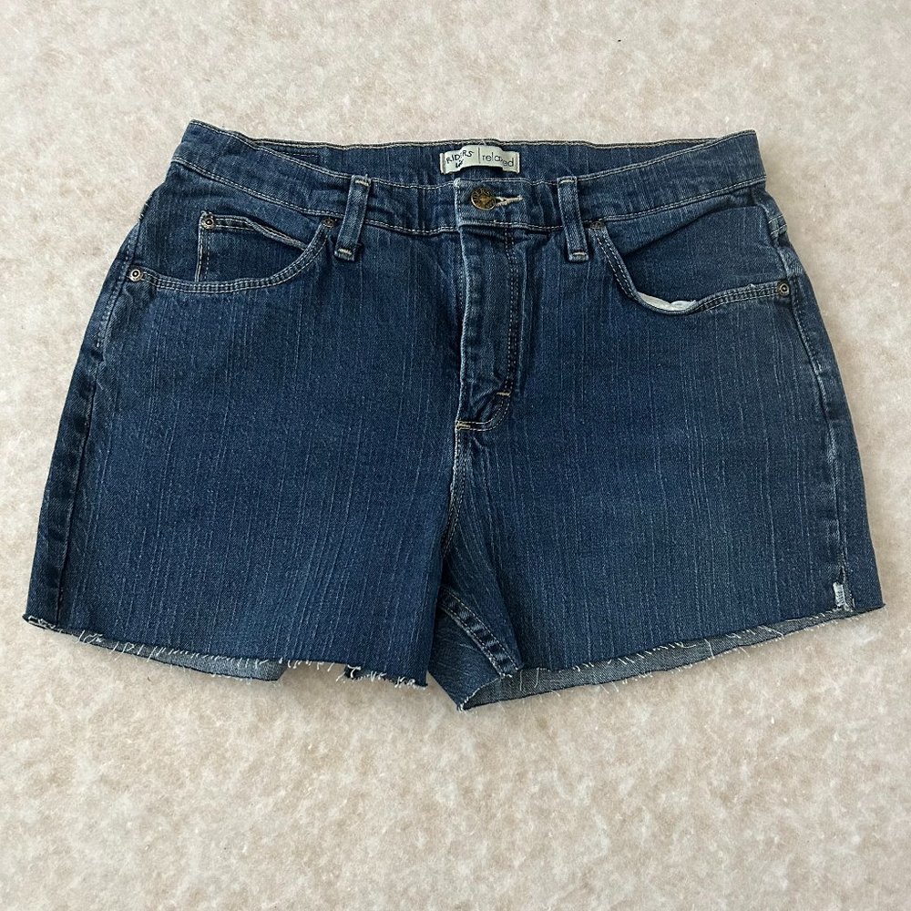 Lee Riders Women's Relaxed Medium Wash Cut-Off Shorts 8P